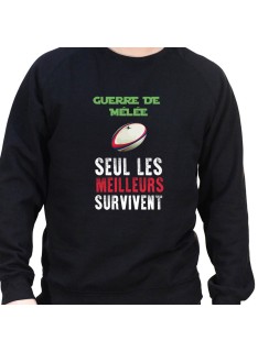 Scrum Wars les meilleurs survivront - Sweat Crewneck Homme Rugby Sweat Crewneck Rugby