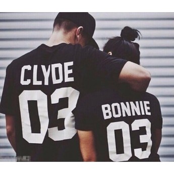 Bonnie & Clyde - Tshirt Duo Couple Tshirt DUO