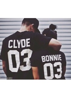 Bonnie & Clyde - Tshirt Duo Couple Tshirt DUO