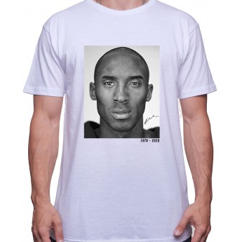 Kobe Black and white RIP Tshirt Homme Basket