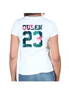 Tshirt Couple Personnalisable – Lot King & Queen Flower – Shirtizz Couple