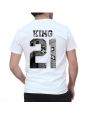 King & Queen B&W Personnalisable Tshirt Duo Couple Couple