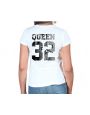 King & Queen B&W Personnalisable Tshirt Duo Couple Couple