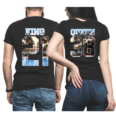 King & Queen Miami Personnalisable Tshirt Duo Couple Couple