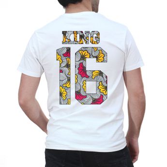 Tshirt Couple – Lot King & Queen Camo Wax Personnalisable – Shirtizz