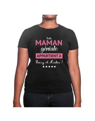 Cette maman géniale appartient a - Tshirt Cadeau Maman Homme Cette maman géniale appartient a - Tshirt Cadeau Maman Homme