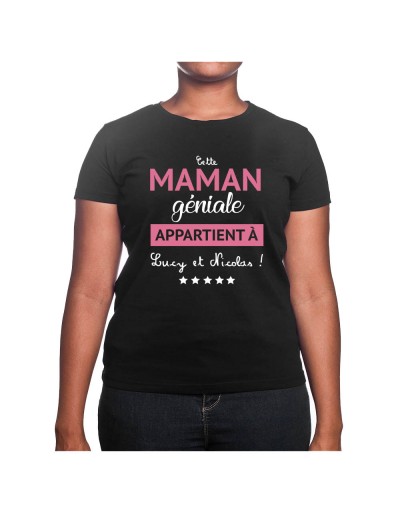 Cette maman géniale appartient a - Tshirt Cadeau Maman Homme