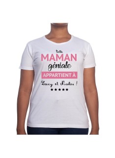 Cette maman géniale appartient a - Tshirt Cadeau Maman Homme