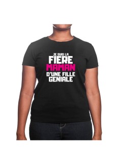 Je suis la fiere maman d'une fille - Tshirt Cadeau Maman Homme