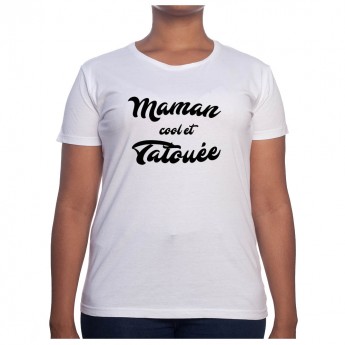 Maman cool et tatoué - Tshirt Cadeau Maman Homme
