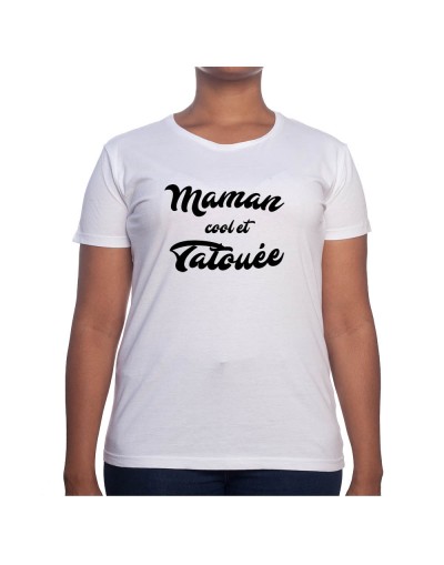 Maman cool et tatoué - Tshirt Cadeau Maman Homme