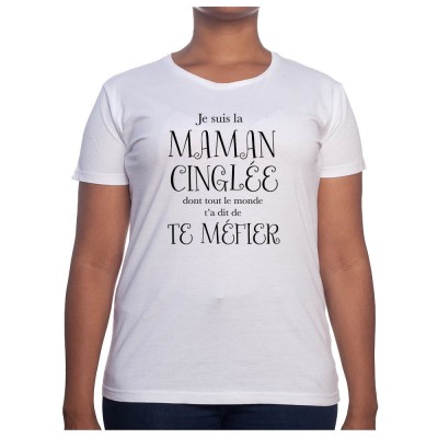 Maman cinglé - Tshirt Cadeau Maman Homme