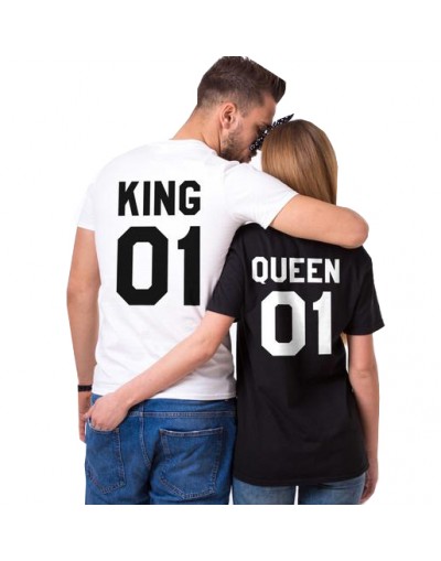 King & Queen - Tshirt Duo Couple Tshirt DUO