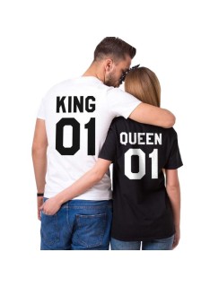 King & Queen - Tshirt Duo Couple Tshirt DUO