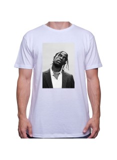 Travis Scott N&B - Tshirt Sneakers Hip hop T-shirt Homme