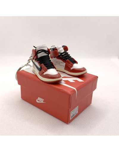 Jordan 1 Off-White Red Porte Clé Sneakers