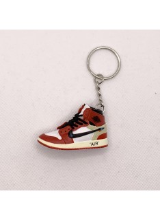 Jordan 1 Off-White Red Porte Clé Sneakers
