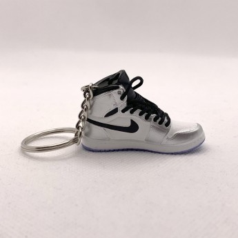 Jordan 1 Silver Porte Clé Sneakers