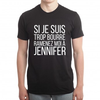 Tshirt Couple Personnalisable – Si je suis trop bourré ? – Shirtizz Tshirt Couple