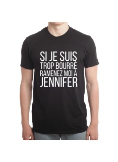 Tshirt Couple Personnalisable – Si je suis trop bourré ? – Shirtizz Tshirt Couple